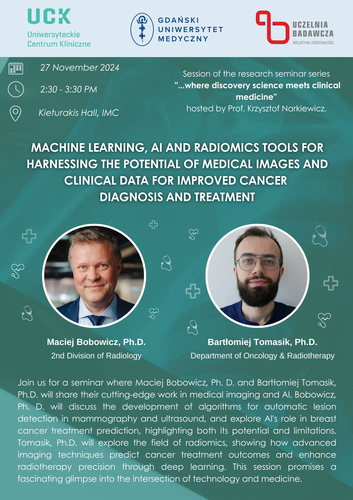 Research seminar "…where discovery science meets clinical medicine"