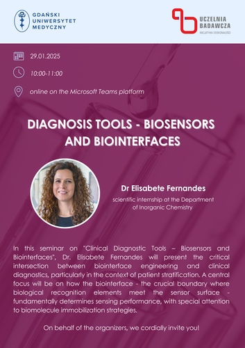 Scientific seminar "Clinical Diagnosis Tools – Biosensors and Biointerfaces"