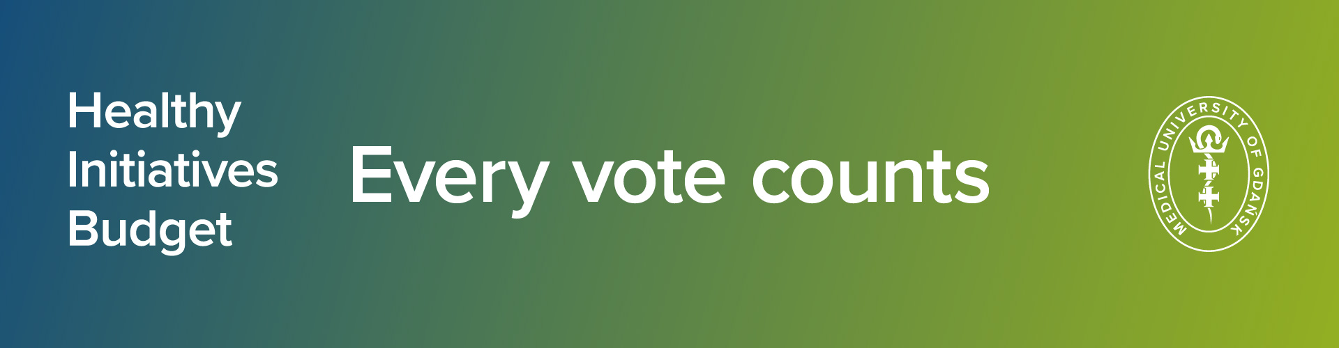 Every vote counts – it’s the community that will decide which initiatives will be implemented this year!