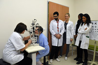 Clinical classes are conducted in small groups