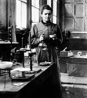 Maria Skłodowska-Curie in her workplace, Paris 1900 (Photo by Harlingue-Viollet / East News)