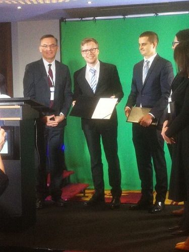 Jarosław Dulski, Ph.D. (second from the left) during award ceremony